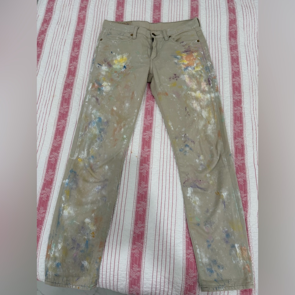 Ralph Lauren Polo Astor Slim Boyfriend Jeans in Beige